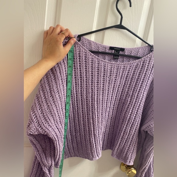Forever 21 cropped sweater, mauve color - Picture 5 of 7